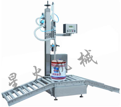 CJ-200B型稱(chēng)重式液體半自動(dòng)灌裝機(jī)